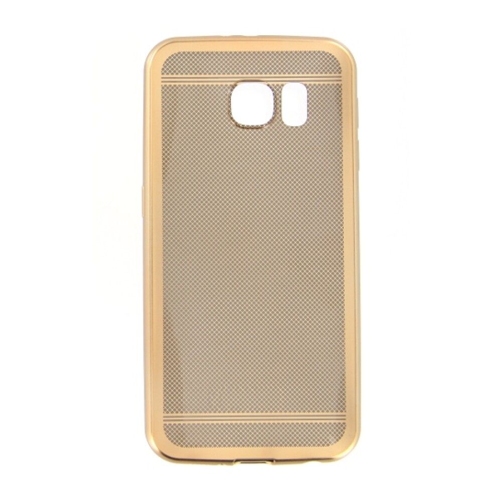 Elegantní silikonové pouzdro pro Samsung Galaxy S6, zlaté