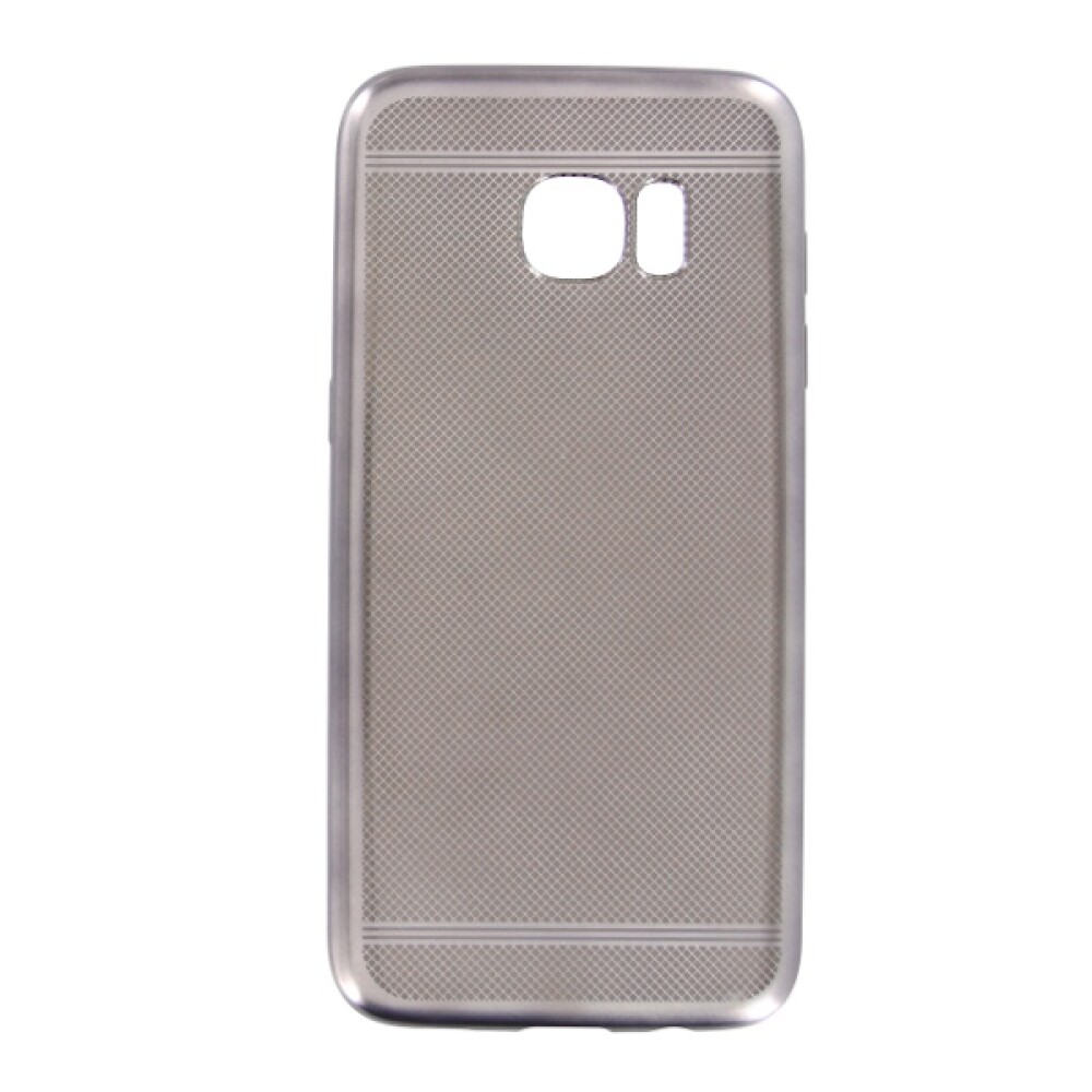 Elegantní silikonové pouzdro pro Samsung Galaxy S7 Edge, šedé