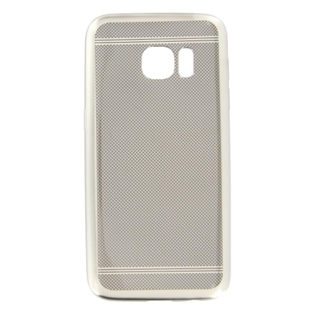 Elegantní silikonové pouzdro pro Samsung Galaxy S7, stříbrné