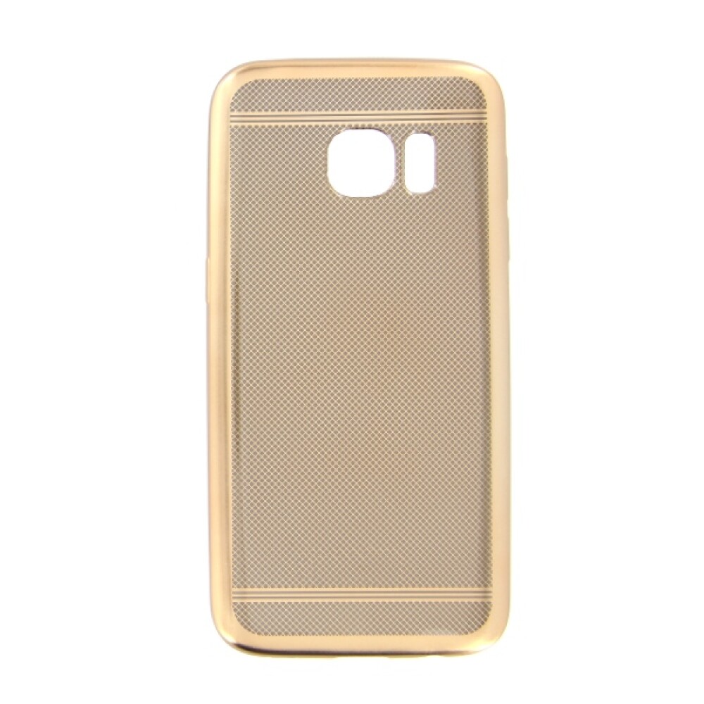 Elegantní silikonové pouzdro pro Samsung Galaxy S7, zlaté