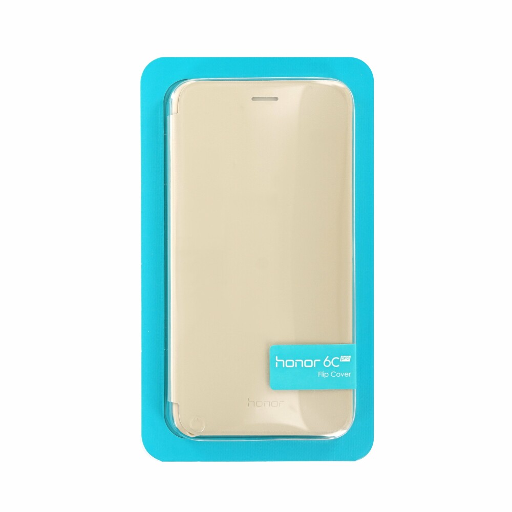 Huawei / Honor – odklápěcí obal / pouzdro pro Honor 6C Pro, zlaté