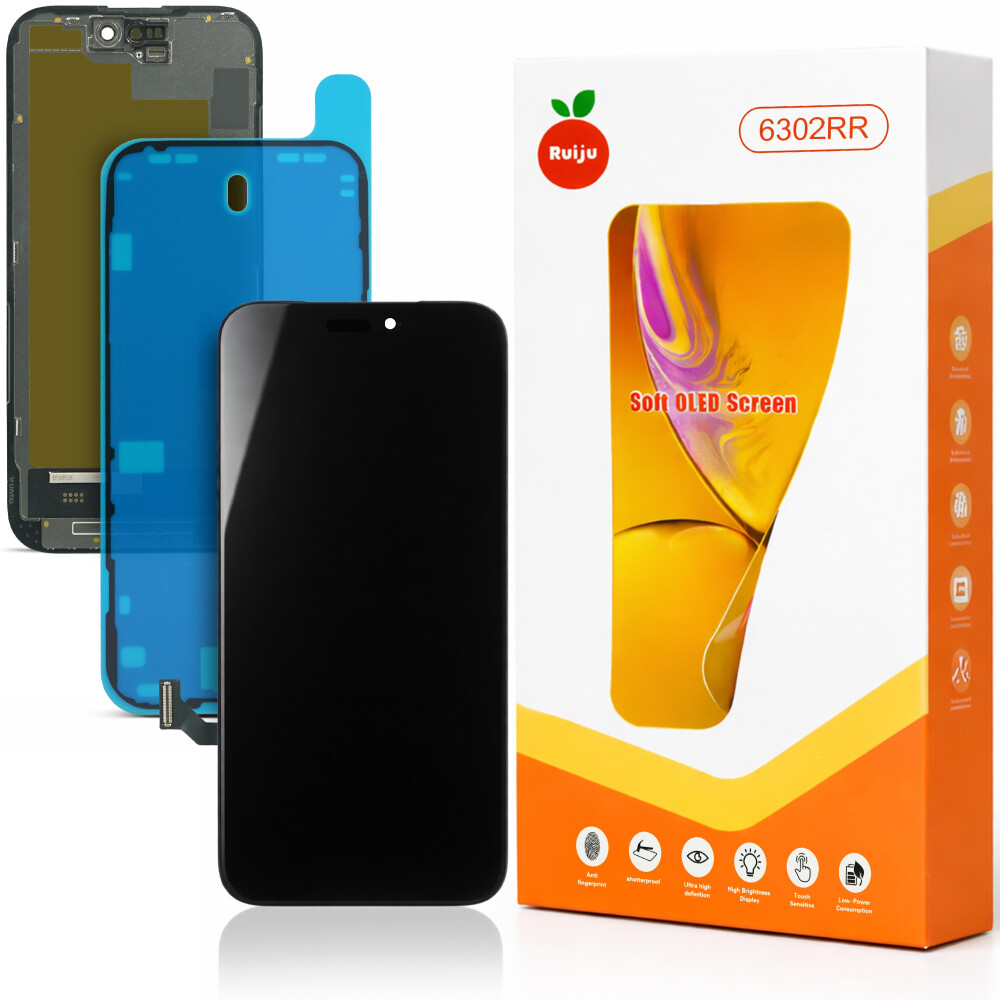 Jednotka OLED displeje RJ Soft pro iPhone 15 (s výměnou integrovaného obvodu)