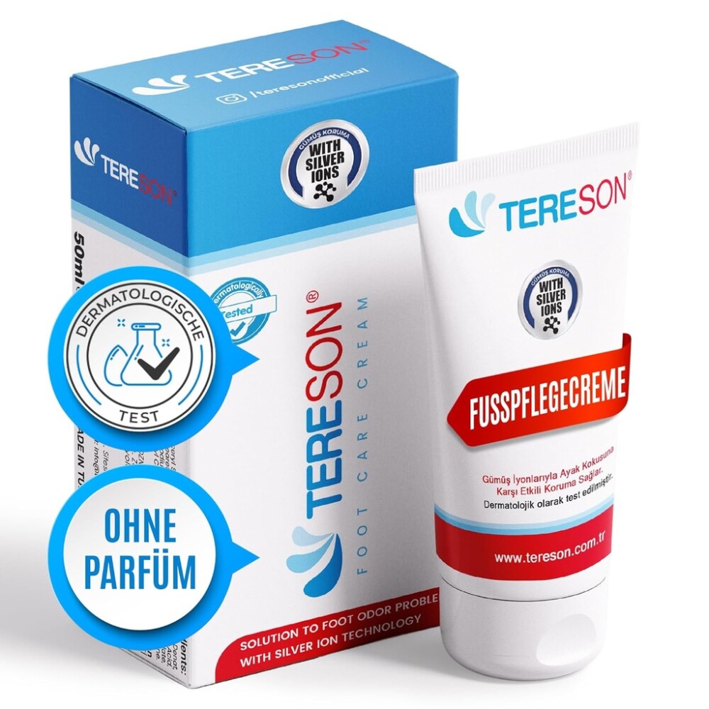 Krém na nohy Tereson® 50 ml, odstraňuje zápach z nohou, účinný prostředek proti zápachu z nohou