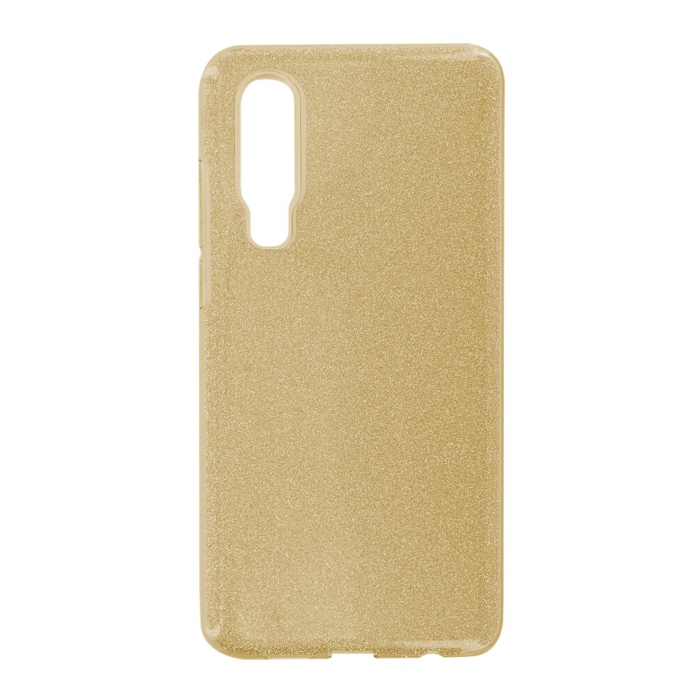 Křemíkové pouzdro s třpytkami pro Huawei P30, zlaté