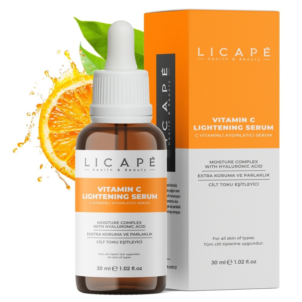 Licape® Vitamín C sérum na obličej | 30 ml | Sérum s vysokou koncentrací kyseliny hyaluronové