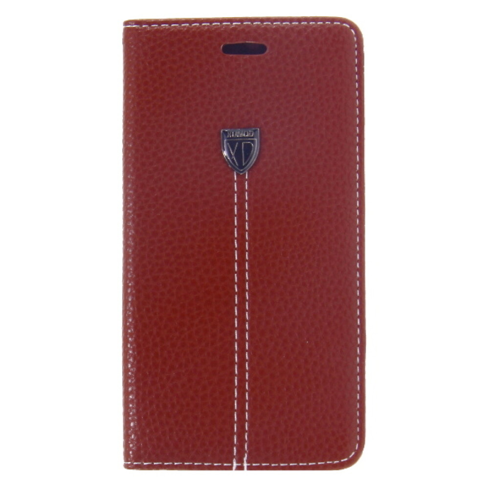 Módní pouzdro typu „Book Case“ pro Galaxy S6 Edge – hnědé 4250710563920