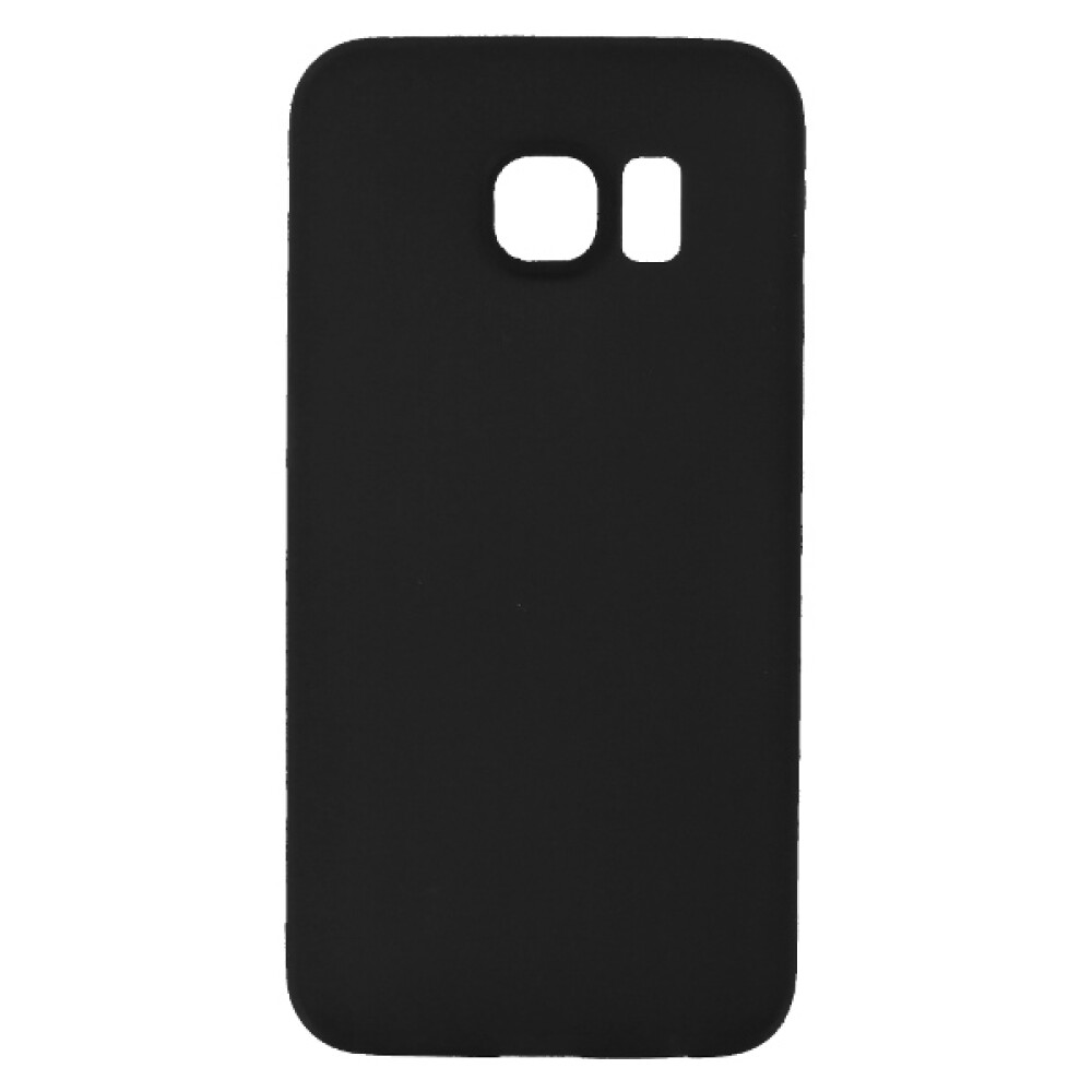 Módní silikonové pouzdro pro Samsung S6 Edge – černé
