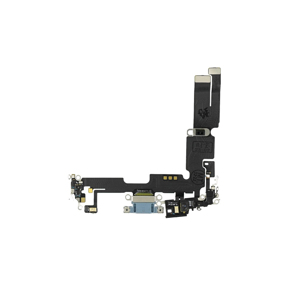 Nabíjecí port Flex + mikrofon pro iPhone 14 Plus – modrý | 821-03954-04