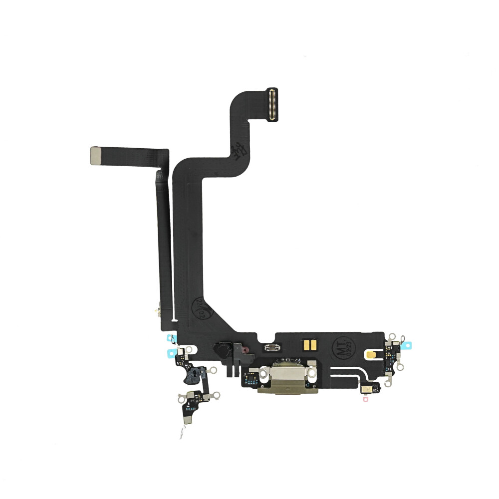 Nabíjecí port Flex pro iPhone 14 Pro Max, zlatý