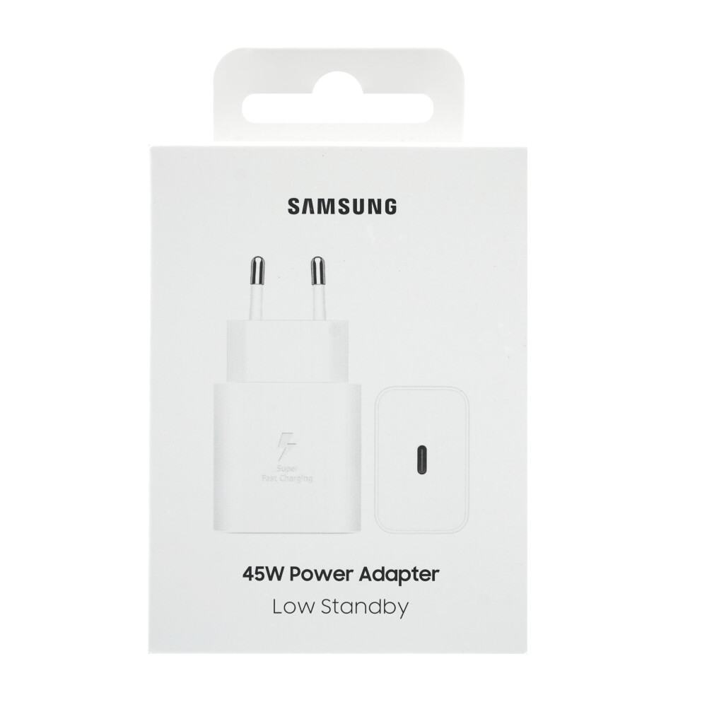 Napájecí adaptér Samsung 45 W USB-C (bez kabelu), bílý, EP-T4511NWE