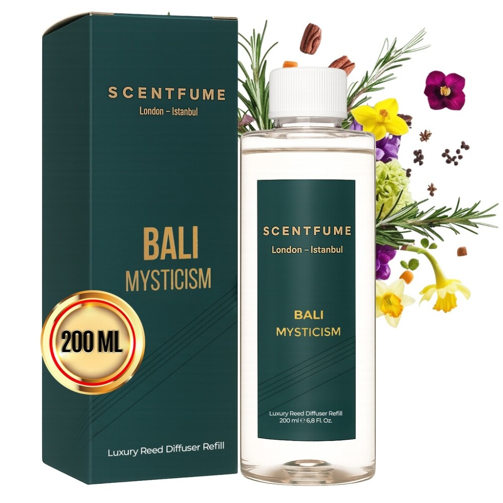 Náplň do difuzéru Scentfume Reed Diffuser 200 ml | Vonný olej s dlouhotrvajícím účinkem