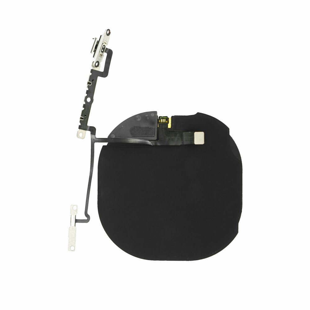 NFC/bezdrátová nabíjecí cívka + ohebný kabel s tlačítkem hlasitosti pro iPhone X