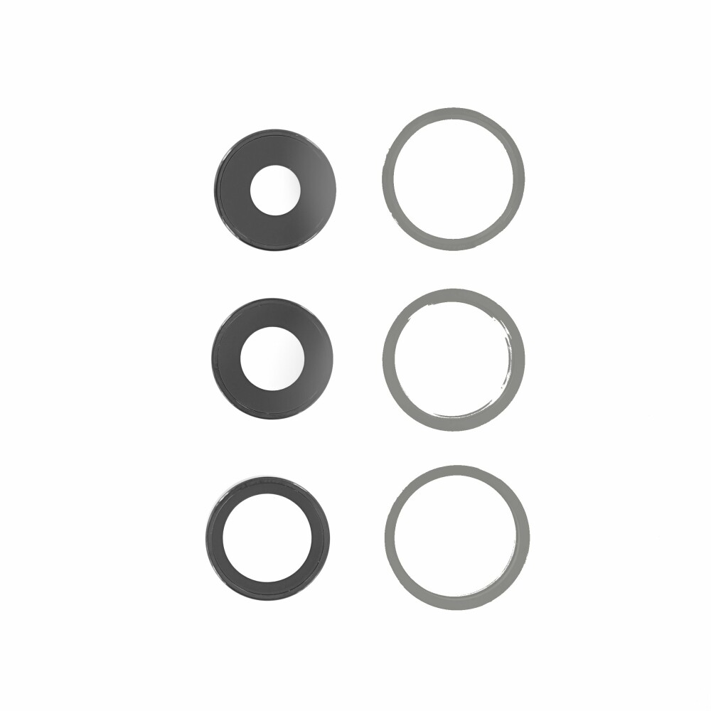 Objektiv zadního fotoaparátu s rámečkem pro iPhone 13 Pro / 13 Pro Max, černý