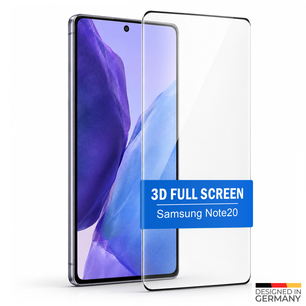 Ochranná fólie Prio 10x z tvrzeného skla 3D pro Samsung Note20, černá