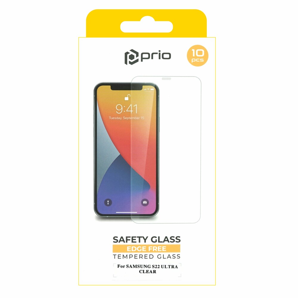 Ochranná fólie Prio z tvrzeného skla 10x pro Samsung S22 Ultra – čirá