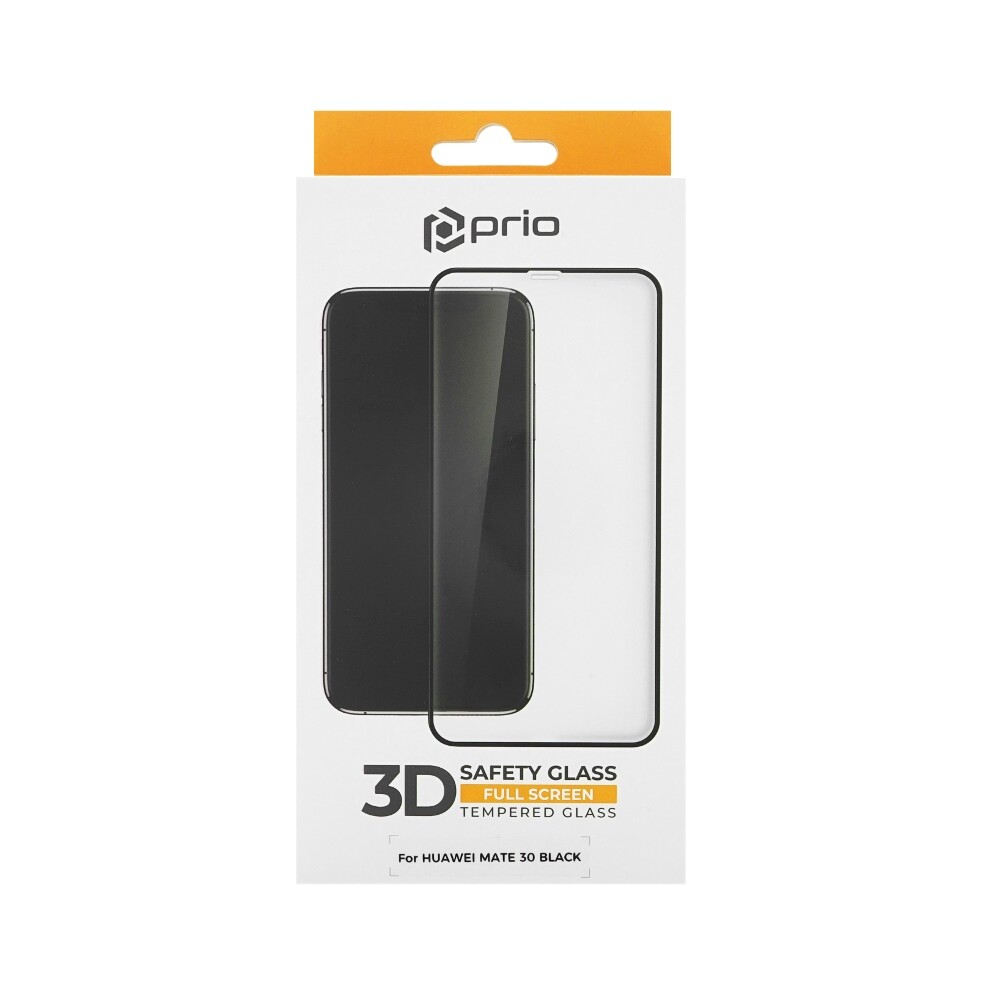 Ochranná fólie z tvrzeného skla prio 3D pro Huawei Mate 30, černá