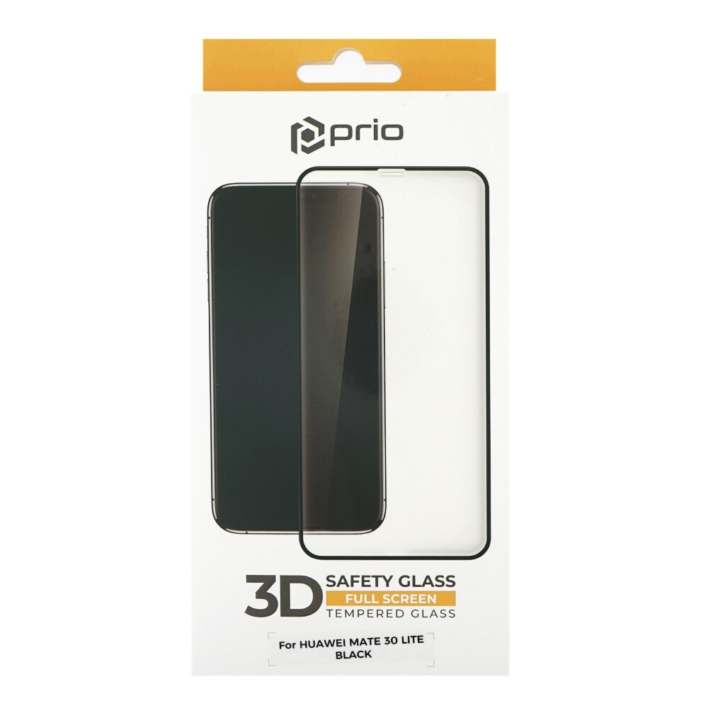 Ochranná fólie z tvrzeného skla prio 3D pro Huawei Mate 30 Lite, černá