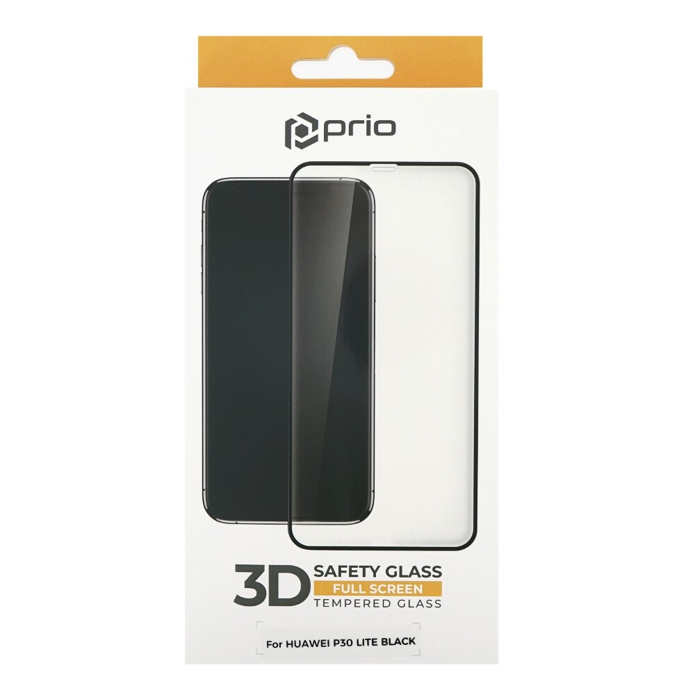 Ochranná fólie z tvrzeného skla prio 3D pro Huawei P30 lite/P30 lite New Edition, černá
