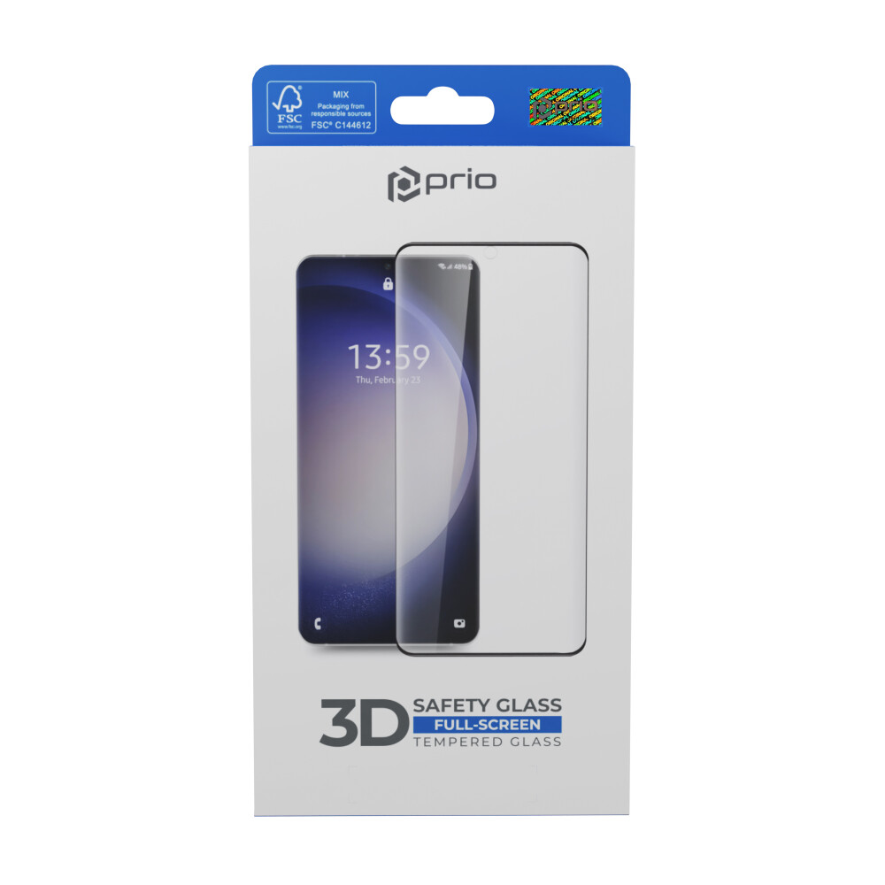Ochranná fólie z tvrzeného skla prio 3D pro Samsung S26 Ultra, černá