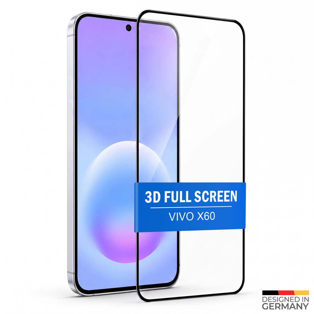 Ochranná fólie z tvrzeného skla prio 3D pro VIVO X60, černá