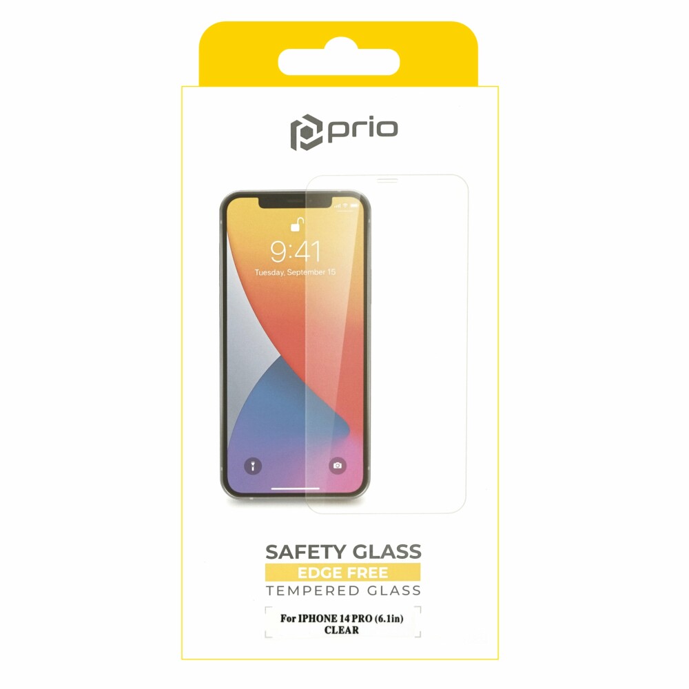 Ochranná fólie z tvrzeného skla prio pro iPhone 14 Pro, čirá