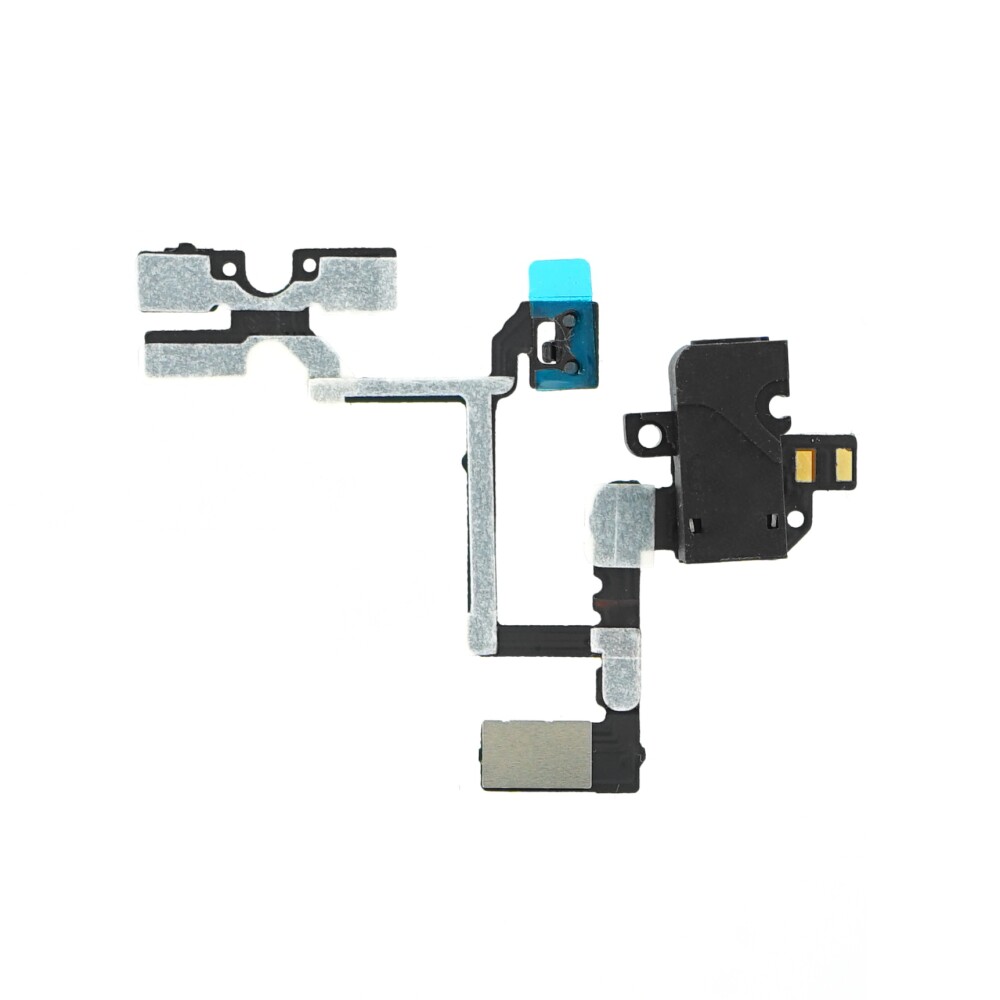 Ohebný kabel s audio konektorem pro iPhone 4, černý
