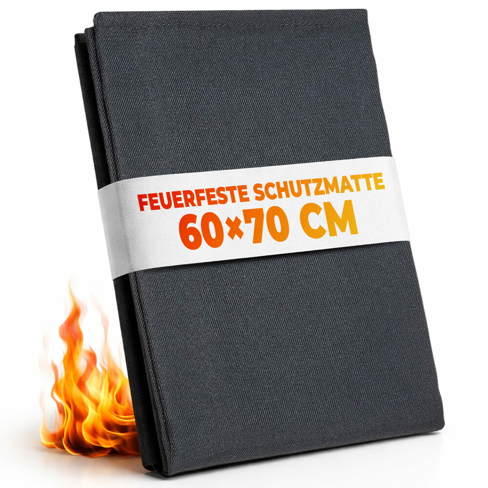 Ohnivzdorná podložka FireMat Black Edition 60 × 70 cm | Podložka na ochranu před teplem