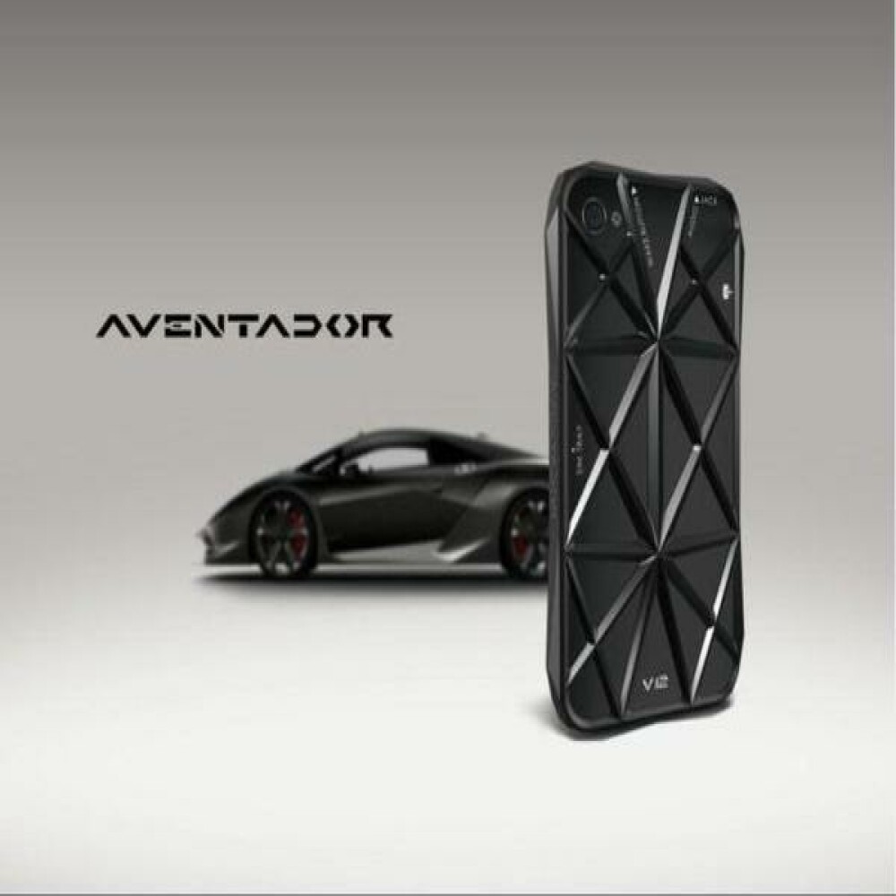 Pevné pouzdro Aventador V12 pro iPhone 4, 4S – černé
