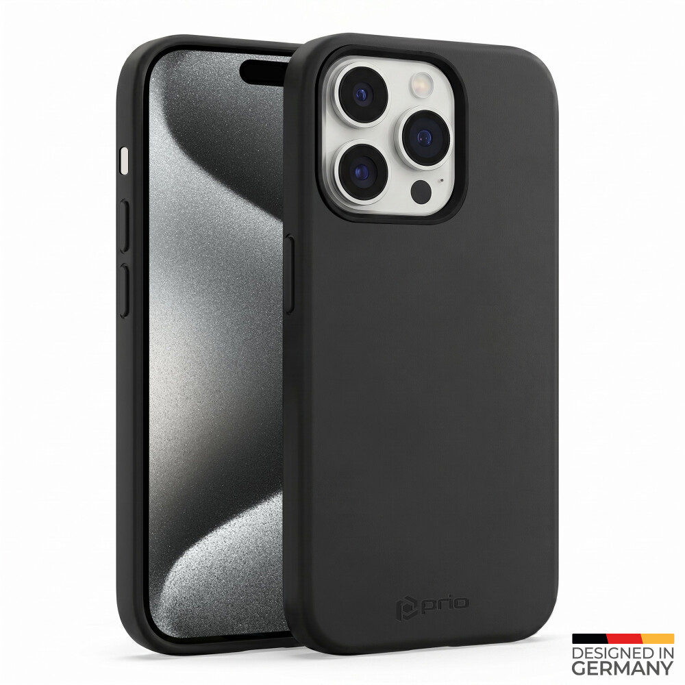 Pouzdro prio z tekutého silikonu pro iPhone 15 Pro Max (6,7 palce), černé