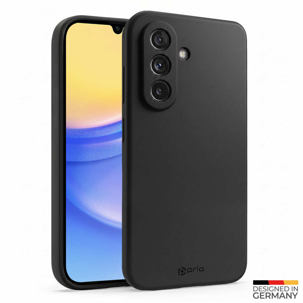 Pouzdro prio z tekutého silikonu pro Samsung A15 5G/A15, černé