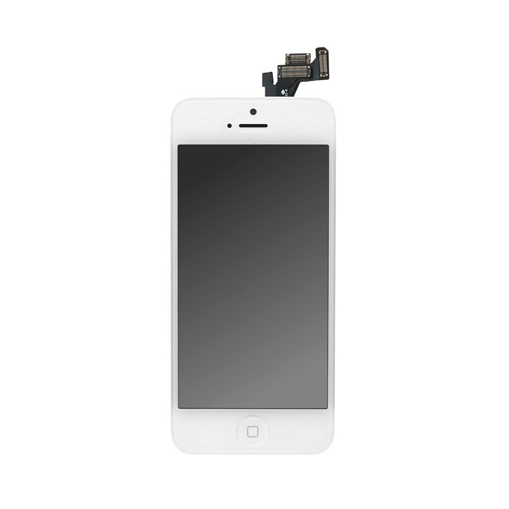 Prezentační sada s drobnými součástkami pro iPhone 5, bílá | včetně dotykového displeje + fotoaparátu, reproduktoru + lepicí fólie na reproduktor