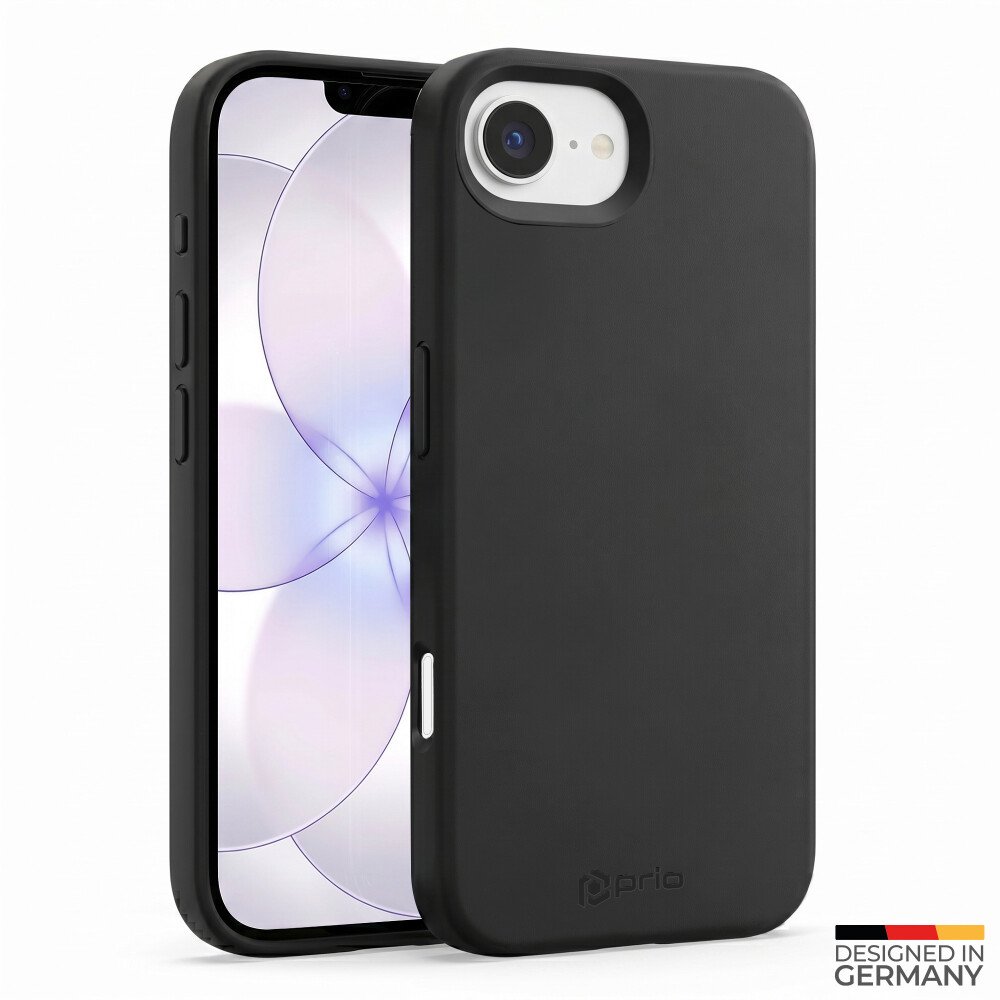Prio Liquid Silicone Case MAG pro iPhone 17e/16e, černé