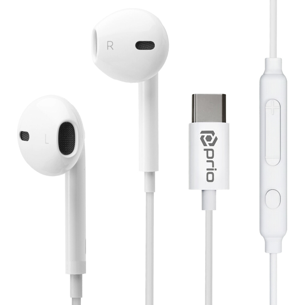 Prio Stereo USB-C sluchátka s mikrofonem CLASSIC