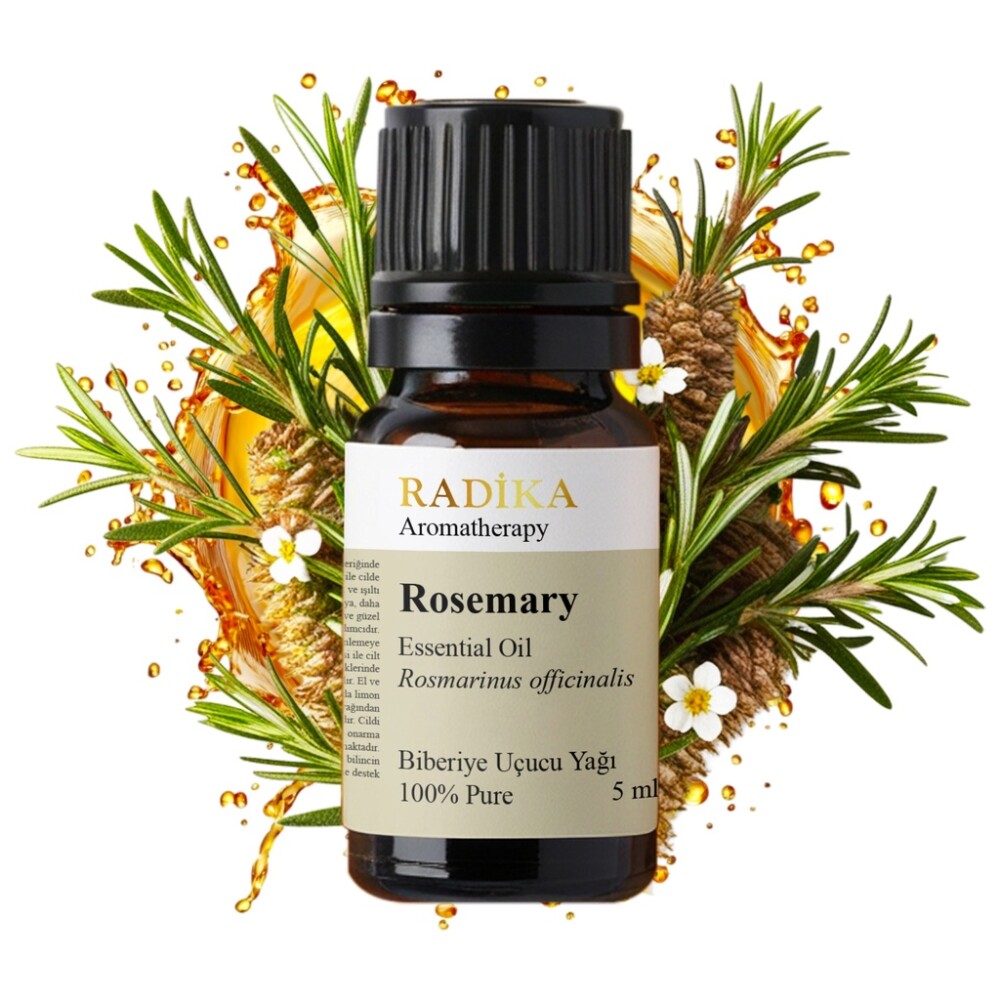 Rozmarýnový olej, éterický olej, 100 % čistý, bio, přírodní, 10 ml
