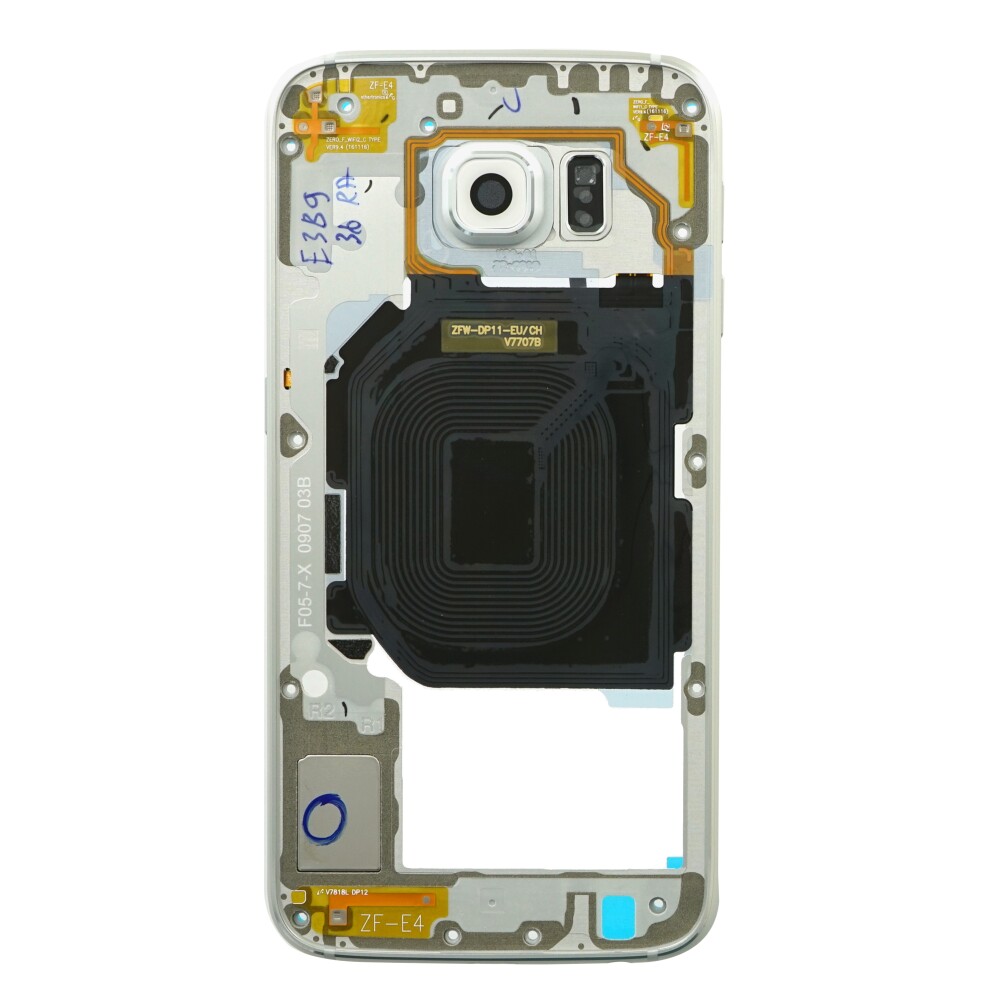 Samsung Middle Frame SM-G920F Galaxy S6 bílý GH96-08583B