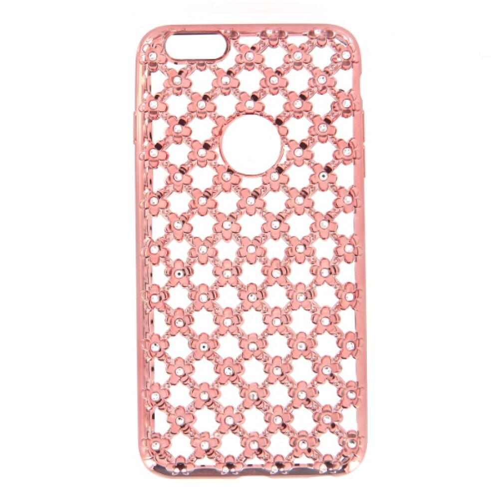 Silikonové pouzdro Diamond pro iPhone 6 Plus, růžové