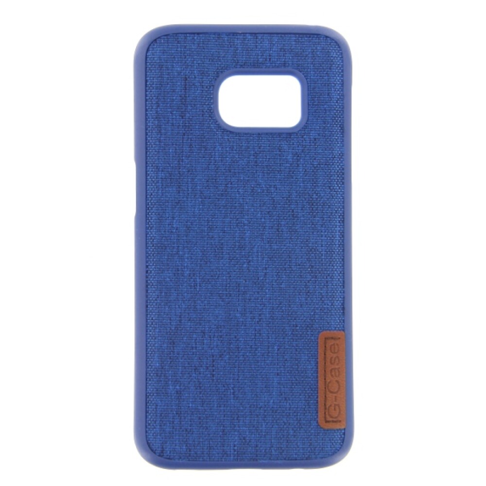 Silikonové pouzdro Textile pro Samsung S7, modré