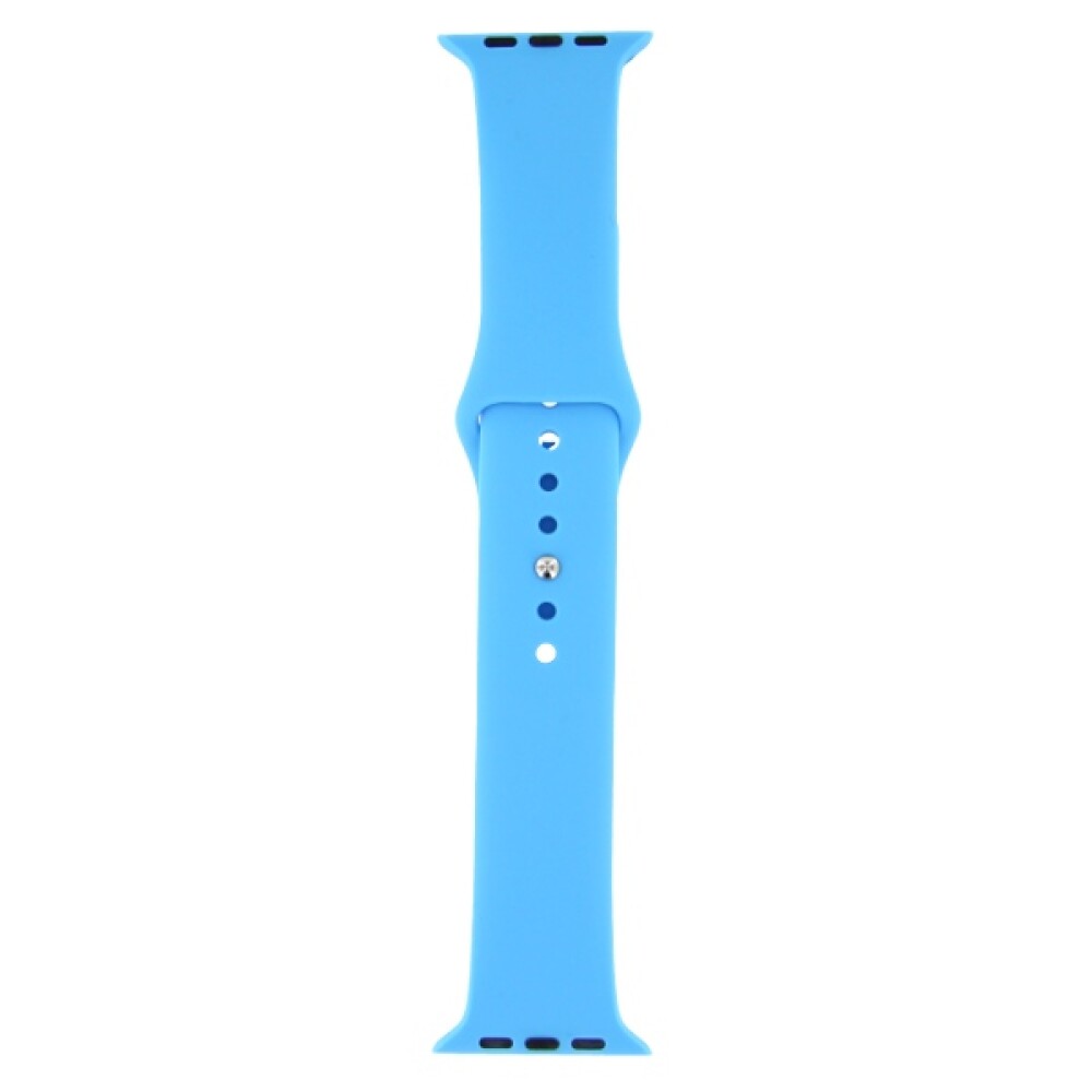 Sportovní silikonový náramek pro Apple Watch 38 mm – modrý, náhradní řemínek
