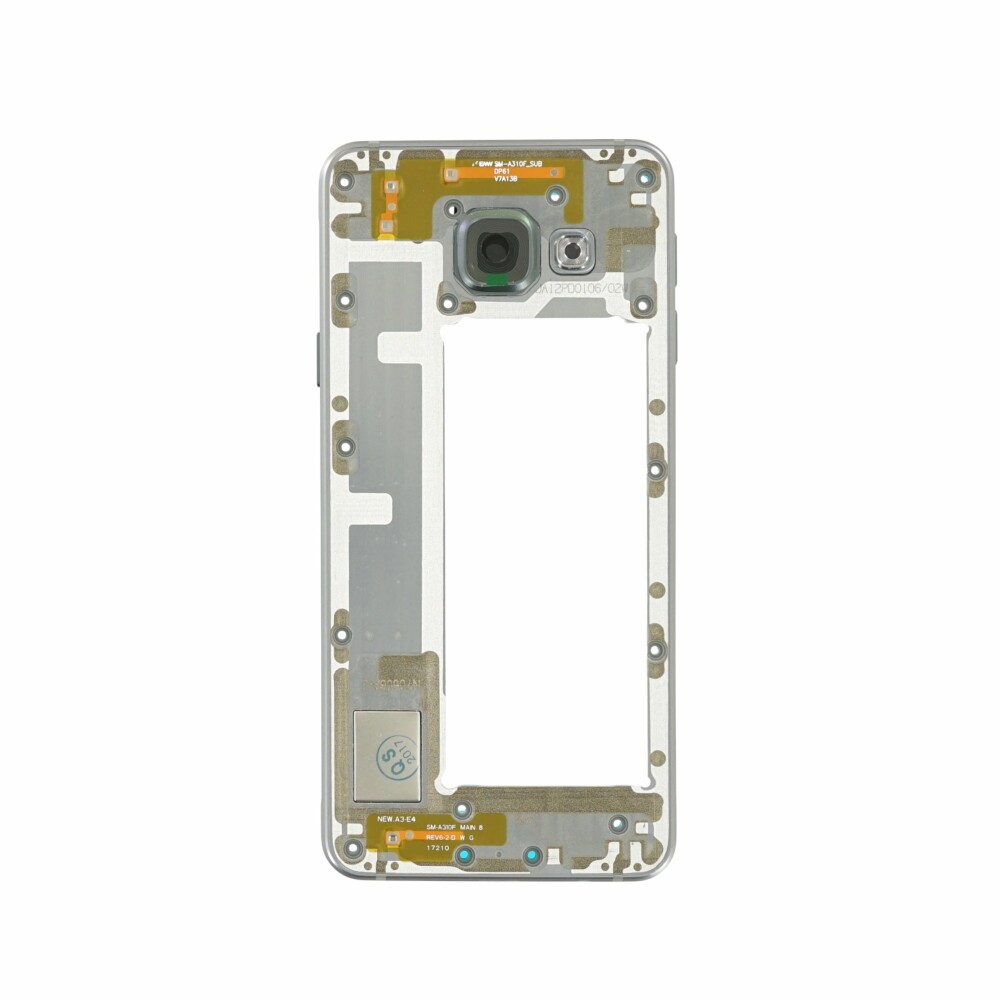 Střední rám Samsung SM-A310F Galaxy A3 2016, černý, GH97-18074B