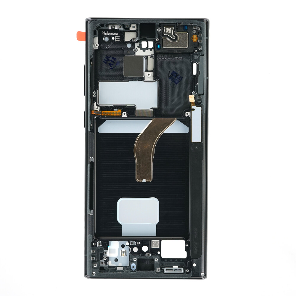 Střední rám Samsung SM-S908 pro Galaxy S22 Ultra, barva Phantom Black, GH96-14953A