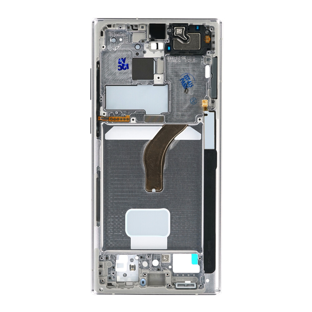 Střední rám Samsung SM-S908 pro Galaxy S22 Ultra, barva Phantom White, GH96-14953C