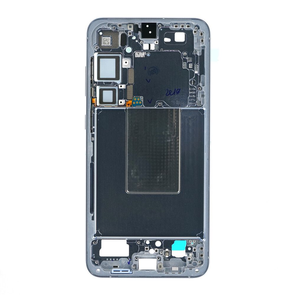 Střední rámeček Samsung SM-S926 pro Galaxy S24+ v barvě safírově modré GH82-33413F