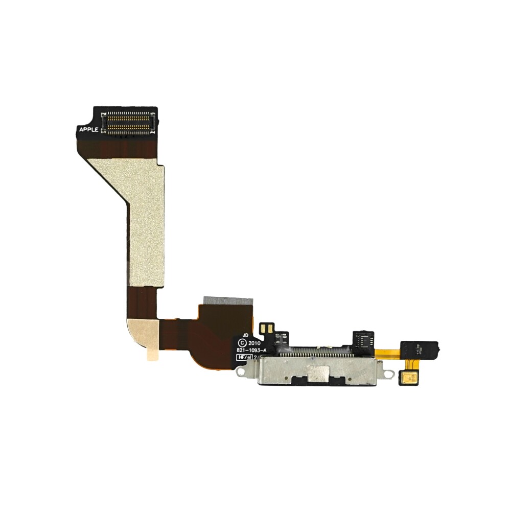 Systémový konektor + ohebný kabel pro iPhone 4, černý