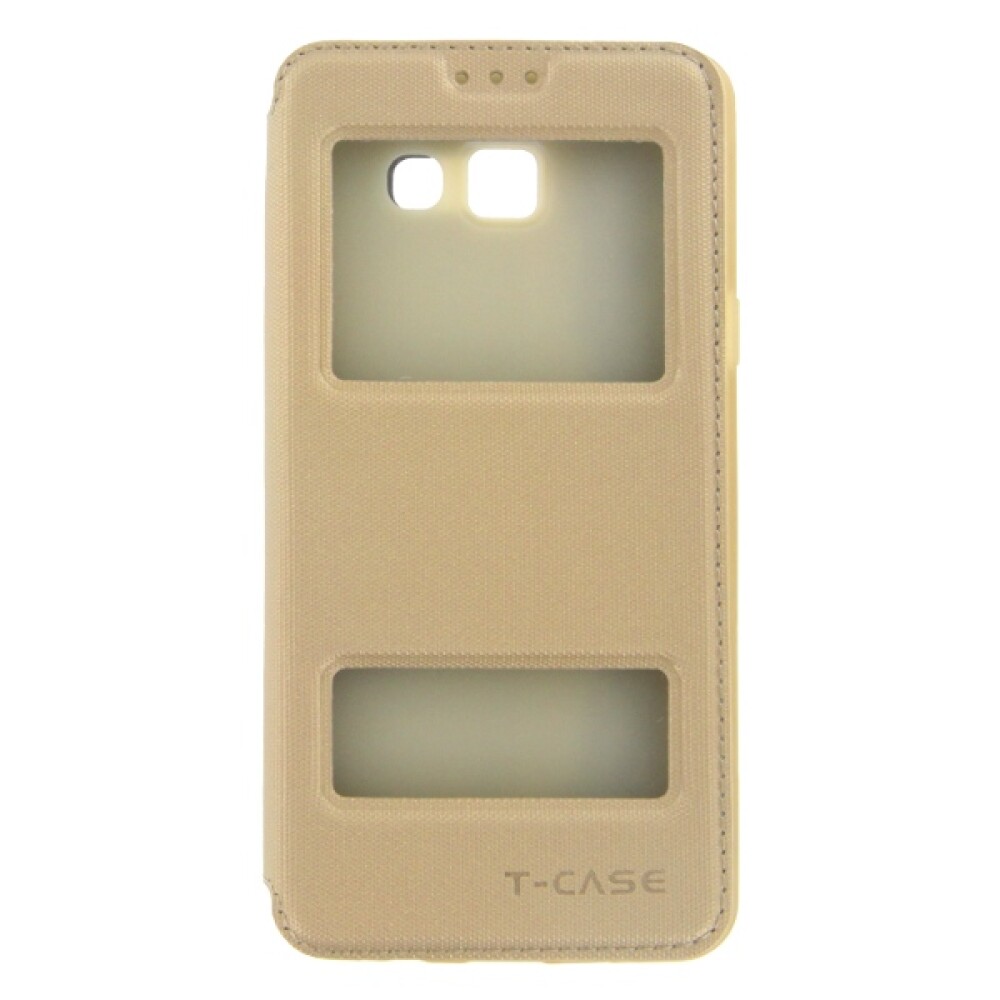 T-CASE Lux Magnet FlipCase pro Samsung A5 2016, zlatá