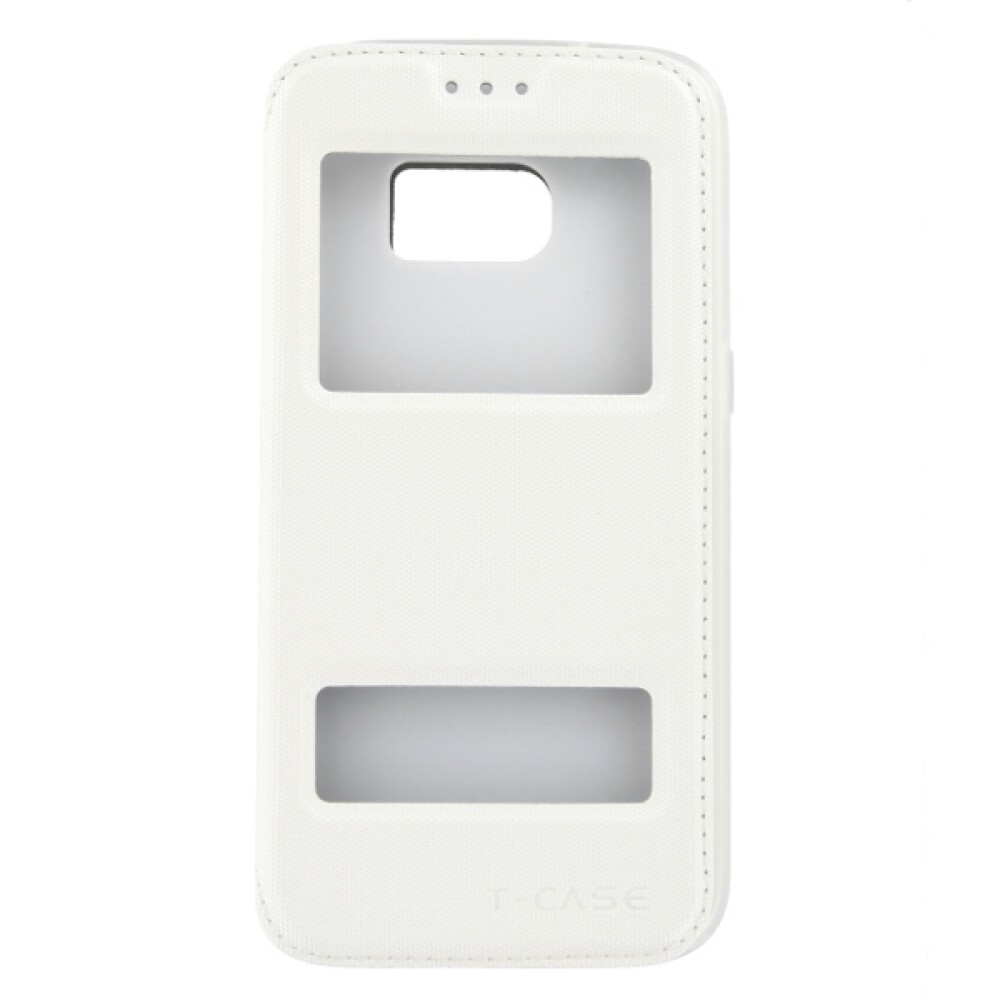 T-CASE Lux Magnet FlipCase pro Samsung Galaxy S7, bílá