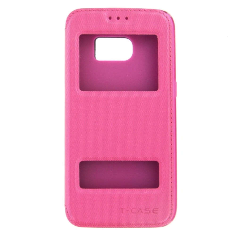 T-CASE Lux Magnet FlipCase pro Samsung Galaxy S7, růžové