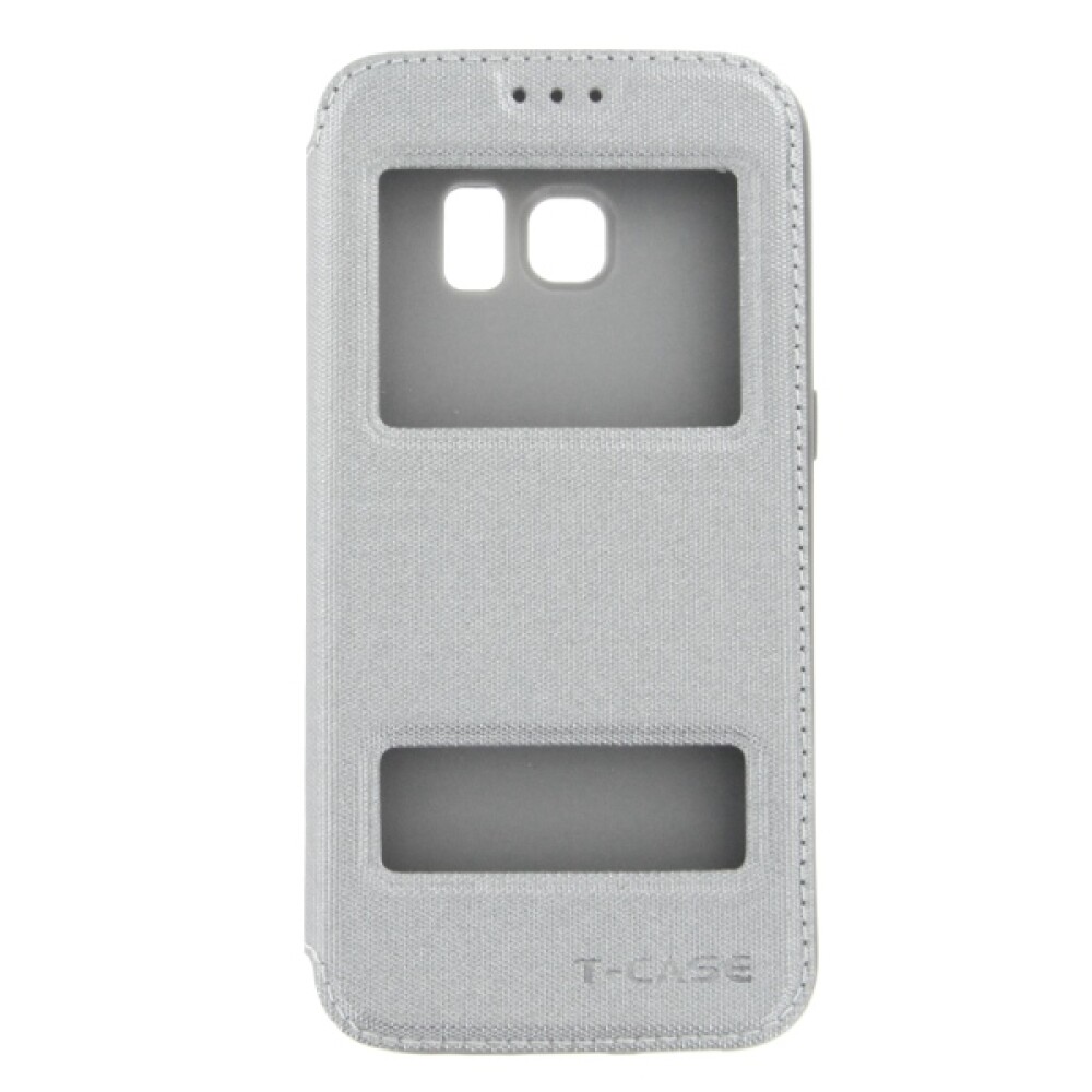 T-CASE Lux Magnet FlipCase pro Samsung Galaxy S7, šedá