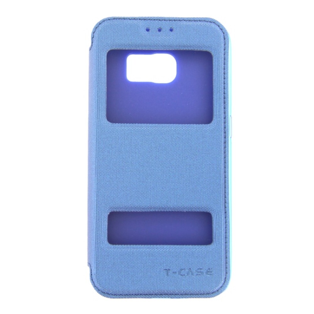 T-CASE Lux Magnet FlipCase pro Samsung S6 Edge, modré