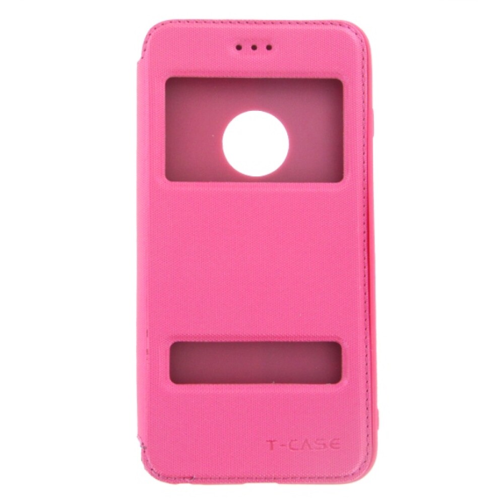 T-CASE Magnet FlipCase View pro iPhone 6/6s Plus, růžové