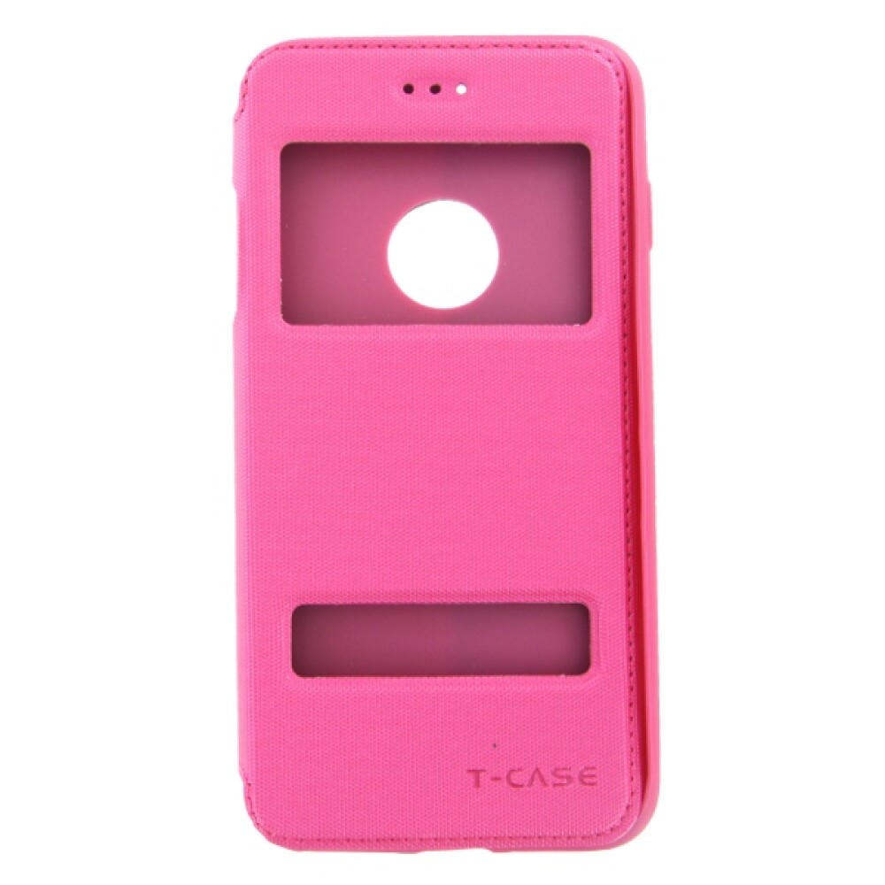 T-CASE Magnet FlipCase View pro iPhone 7/8 Plus, růžové